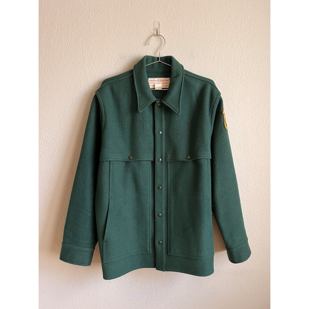 Vintage FILSON 1990's US Forest Wool Mackinaw Cruiser Jacket Size MEDIUM